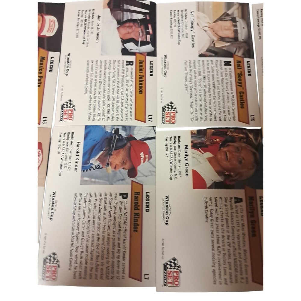 1991 Winston Cup Pro Set 24 Card Lot - Picture 8 of 15